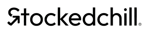 Black 'Stockedchill' logo on a white background